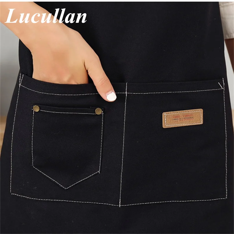 Lucullan Auto Detailing Working Apron Waterproof Anti-oil Work Clothes For Car Wash Care Store Accept Custom Print Logo