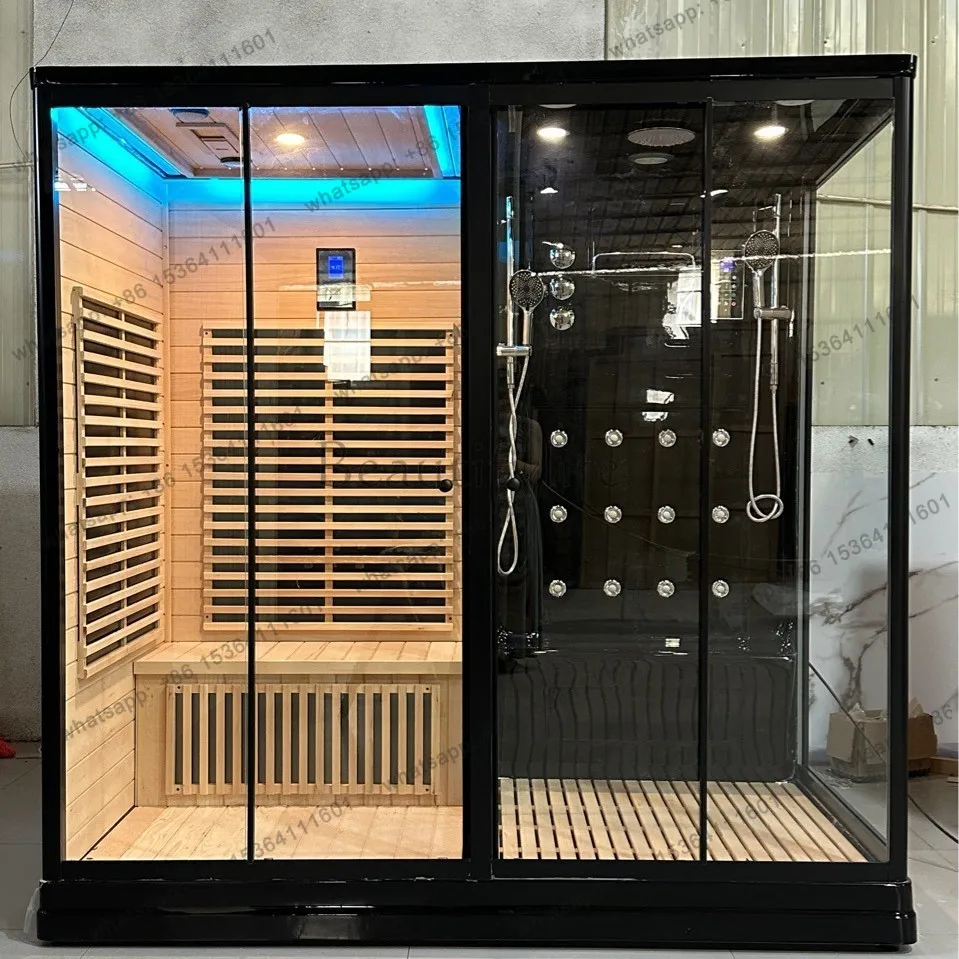 The dry and wet steam atmosphere of the sauna room can be customized for various sizes of commercial and household use