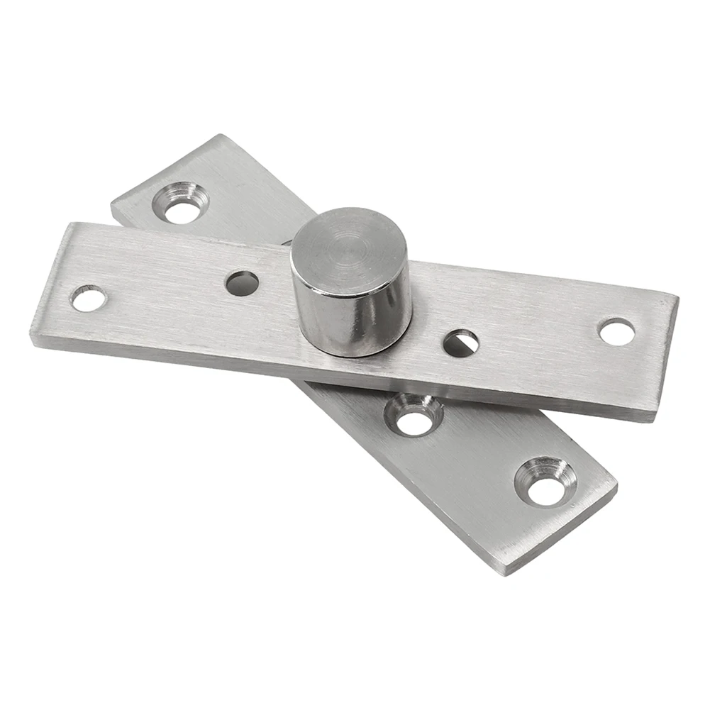 Home Improvement Hinges Kitchen Cabinets Furniture Door Hinge Stainless Steel Invisible Silver Tone 360 Degree Rotary Pivot Up