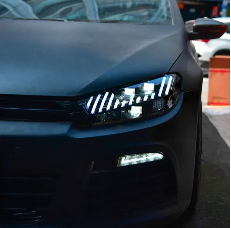 LED Headlight For Volkswagen Scirocco 2009-2017 Daytime Running Lights Dynamic Turn Signals Car Accessories