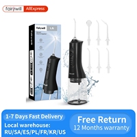 Fairywill USB Portable Oral Irrigator Water Flosser Dental Water Teeth Whitening 300ML 6 Nozzles Mouth Oral Cleaning For Braces