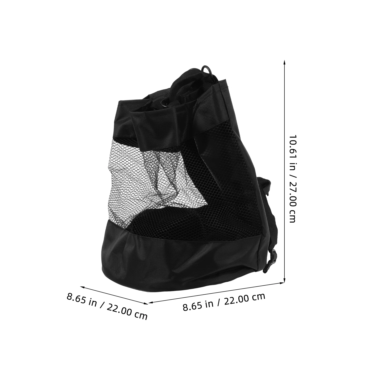 Tas Bola Jaring Olahraga Sepak Bola Jaring Tas Pembawa Basket untuk Wadah Bola Ransel Portabel Multifungsi Katun Tahan Lama