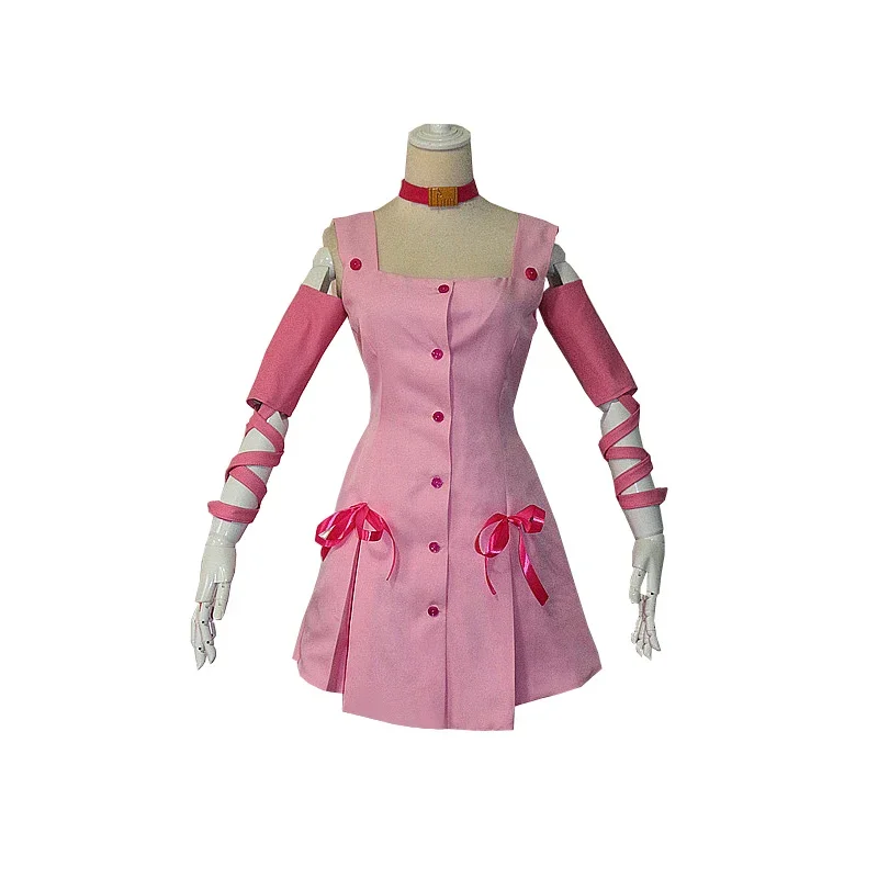 New JoJo's Bizarre Adventure Movie Sugimoto Reimi Cosplay Costume Pink Dress With Accessory Halloween Cosplay Costume