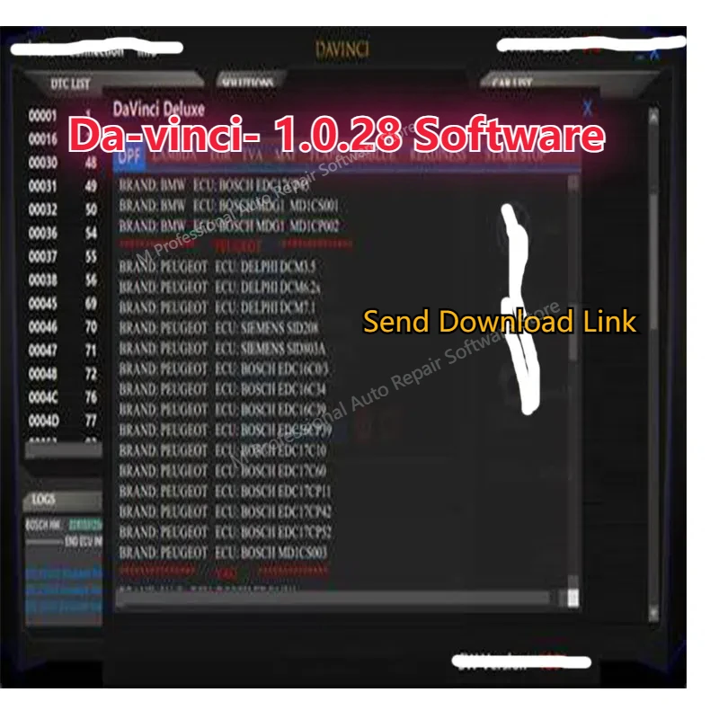 Davinci 1.0.28 Software, Fix Diagnostics, activate unlimited use, easy to operate, contains video tutorials, works in Windows 7/