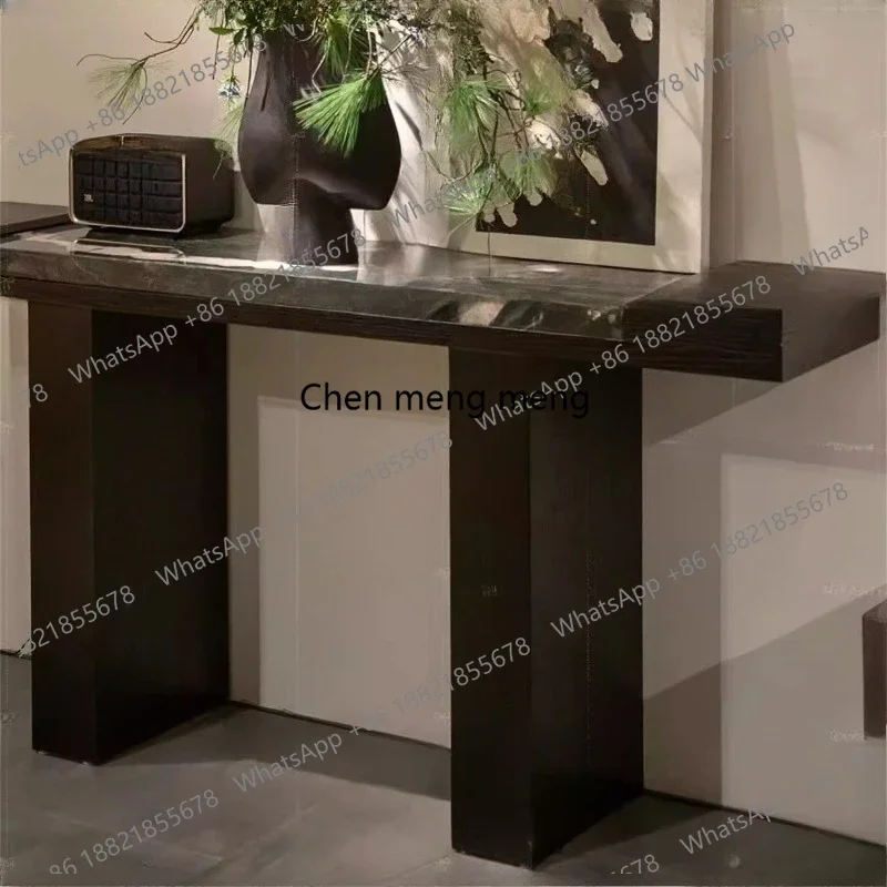 

Marble entrance table Solid wood entrance table Entrance against the wall and side table