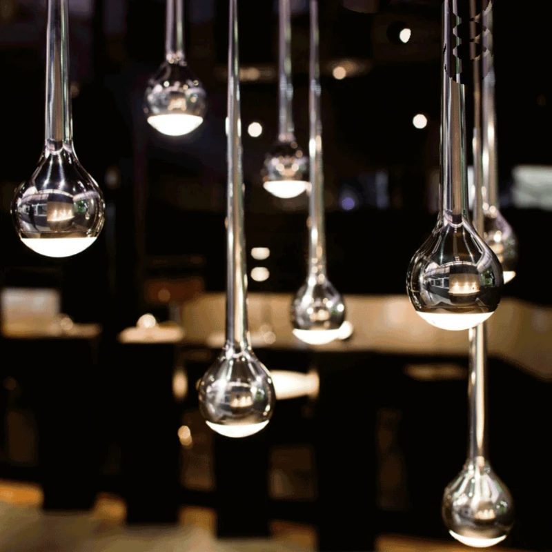 Waterdrop Design Lamp Nordic Creative Designer Pendant Light for Bedhead Bedroom Study Living Room Decor Single Head LED Lights