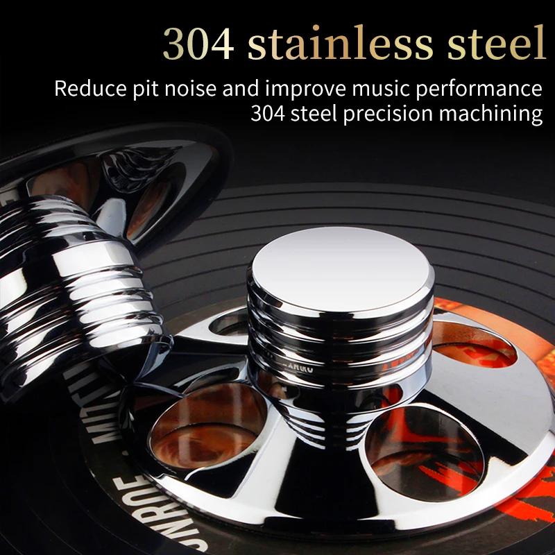 Record Weight Audio Vinyl Turntable LP Record Clamp Record Quality Player Record Disc Metal Stabilizer Weight Accessory