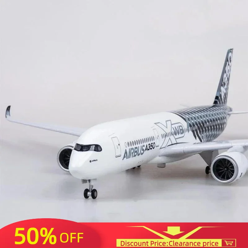 

Scale Airplane Airbus A350 Prototype 47CM 1/142 XWB Airline Plane Model W Light Wheel Diecast Plastic Resin Plane For Collection