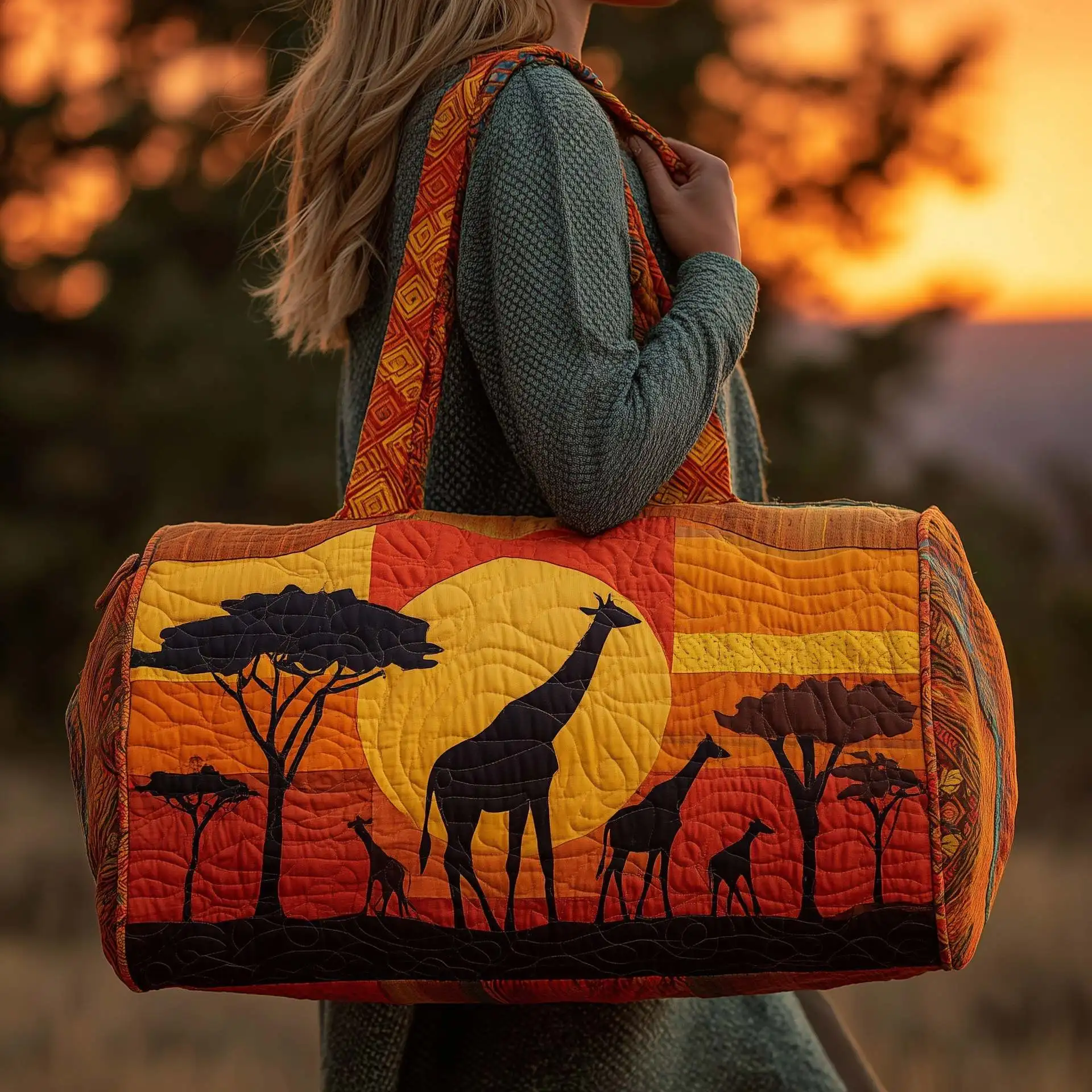 

3D Printed Quilted Bags fashion Gifts Bags Handbag Tote Bag Custom Training Sport Travel Bag elegant Beach Hiking Camping