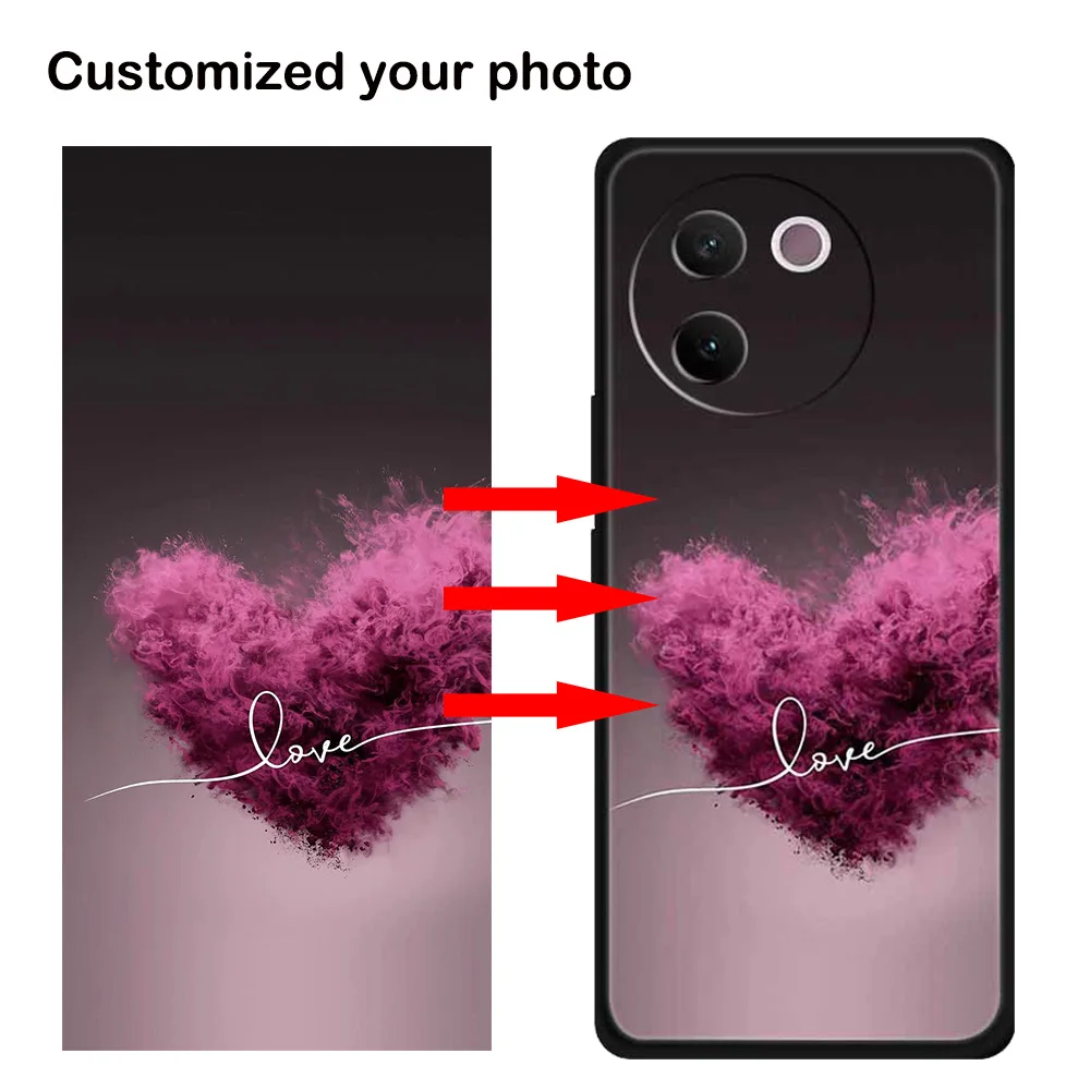 Customized Case For Vivo V40 Lite Back Cover Design DIY Photo Picture Image For Vivo V30e V2339 T3X IQOO Z9 Turbo 5G Phone Case