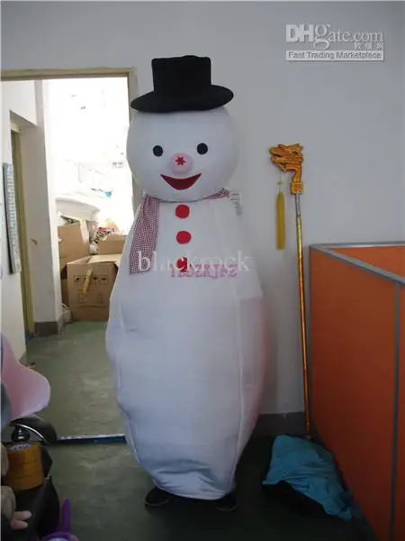 

New Adult Hot Sale Foam Cute Mr Snowman Cartoon Mascot Costume Plush Christmas Fancy Dress Halloween Mascot Costume