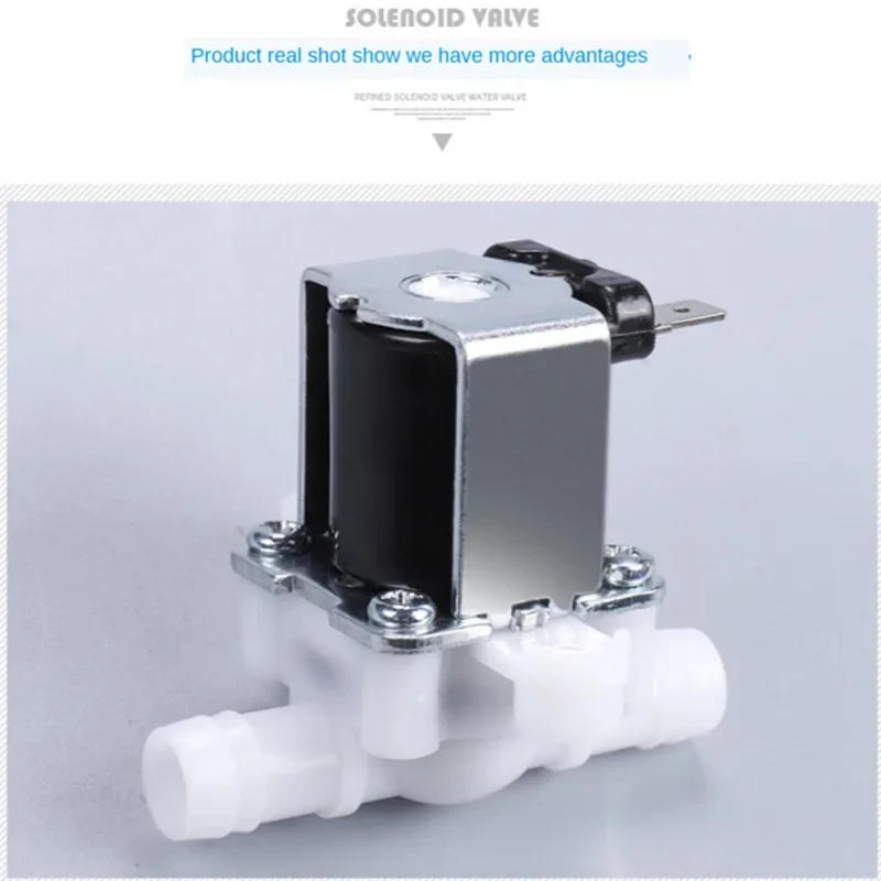 DC 12 24 AC 220V Normally Closed Pressurized Solenoid Valve Inlet Valve 12mm For Water Dispenser Water Purifier Plastic