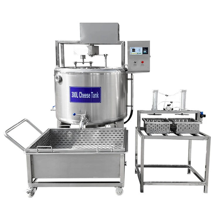Commercial Mozzarella Cheese Production Line 300L Cheese Making Machine/Cheese Tank Chesse Press Machine view 6