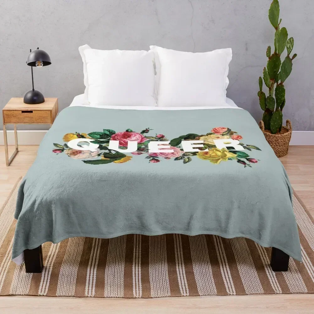 

Queer (Antique Roses) Throw Blanket Custom Luxury Brand Blankets For Sofas Large Blankets