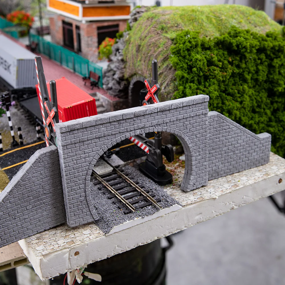 Mini N Treintunnel Uitgang Ingang Model Spoorwegtunnels Portaal DIY Bergspoor Treinspoor Zandtafel Scène Accessoires