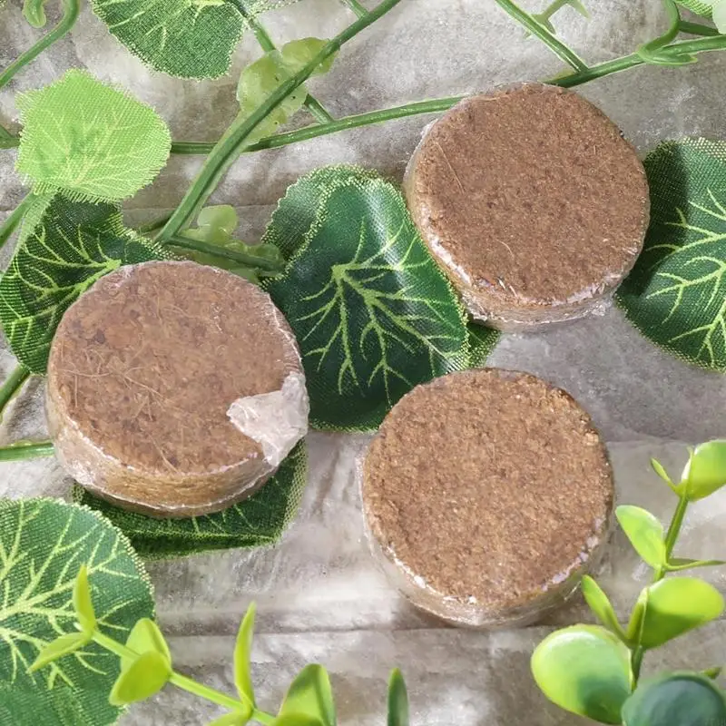 77JB Fiber Coir Pellet Nutrient Soil Lightweight Plant Compressed Base Garden