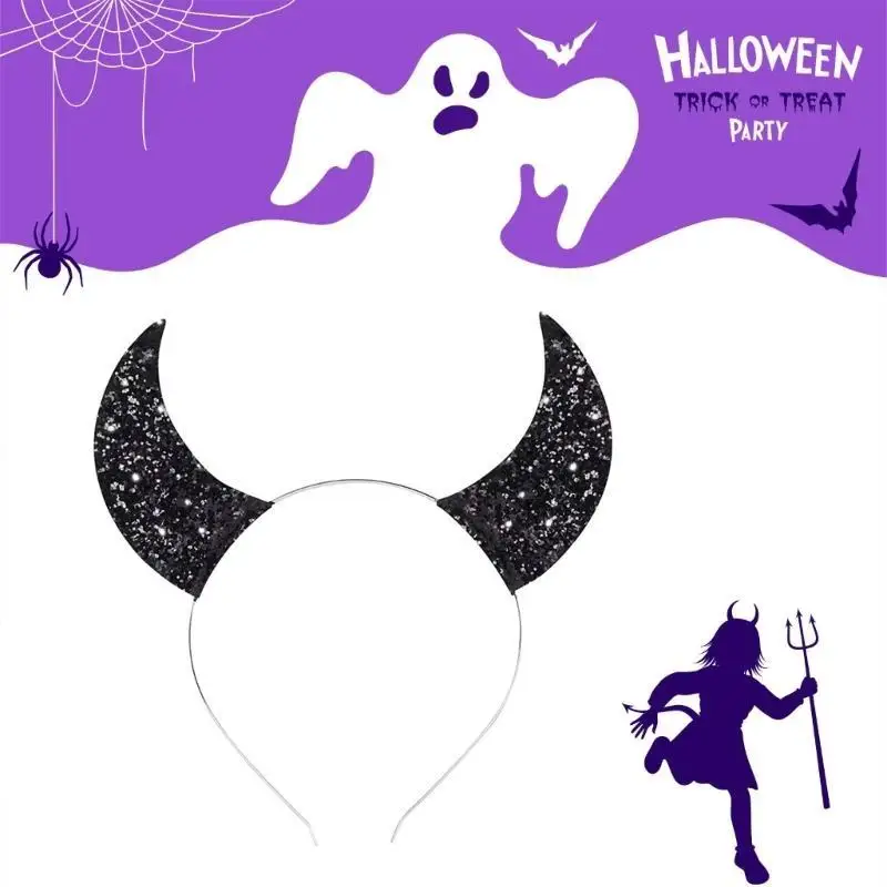 39BD Cartoon Tier Stirnbänder Rollenspiel Schwarz Haar Hoop Tier Cosplay Haarband für Kinder Bühne Haar Zubehör – Detail 8