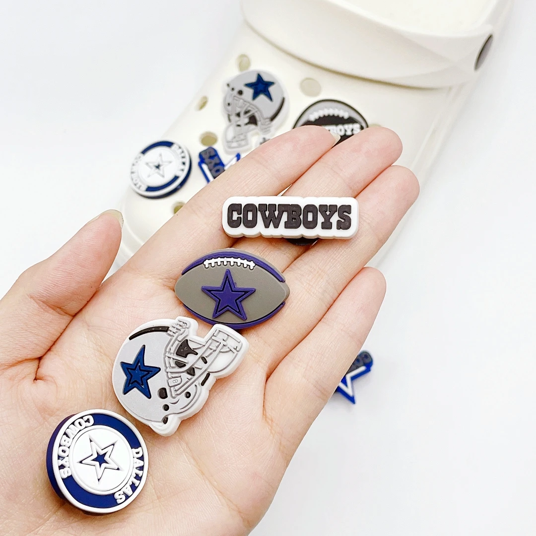 7PCS Football Lover Charms for Crocs,Sports Ball Decoration for Adults Party Favor