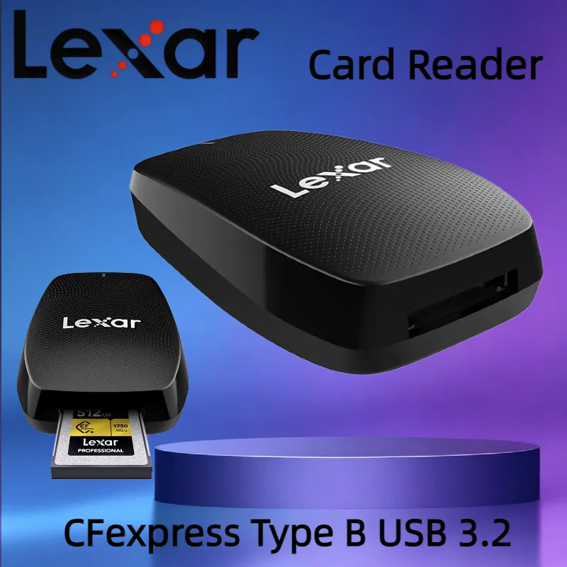 Lexar Card Reader Professional CFexpress Type B RAW 8K Multi Smart CF Reader USB 3.2 Gen 2×2 Card Reader for Laptop Accessories