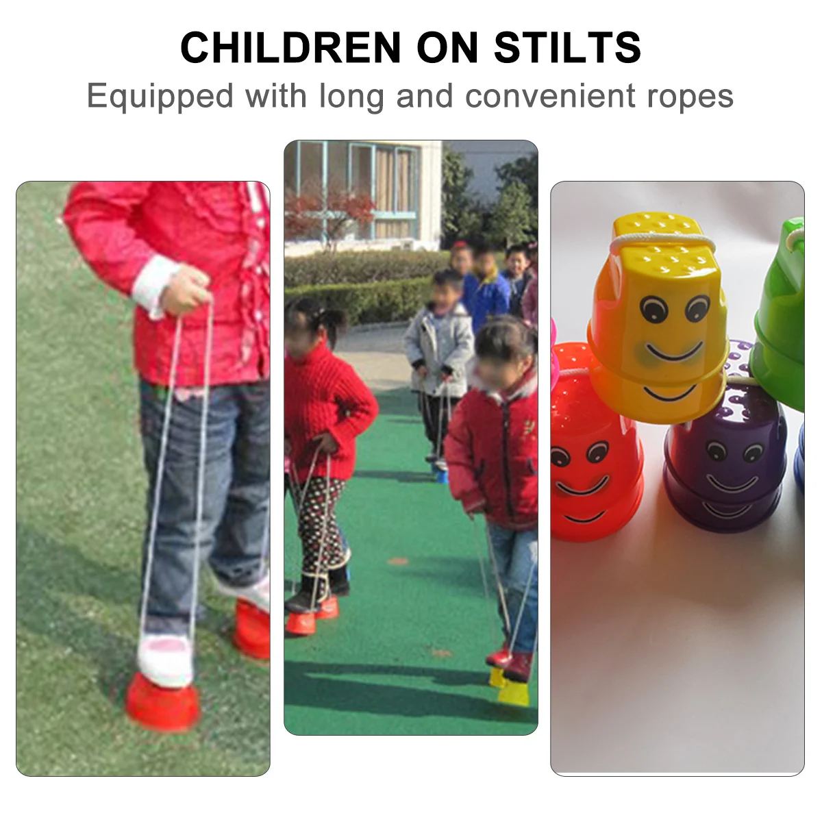 4 個子供用竹馬感覚トレーニング耐久性のある屋外遊びバランス向上子供用竹馬おもちゃ子供スポーツおもちゃ