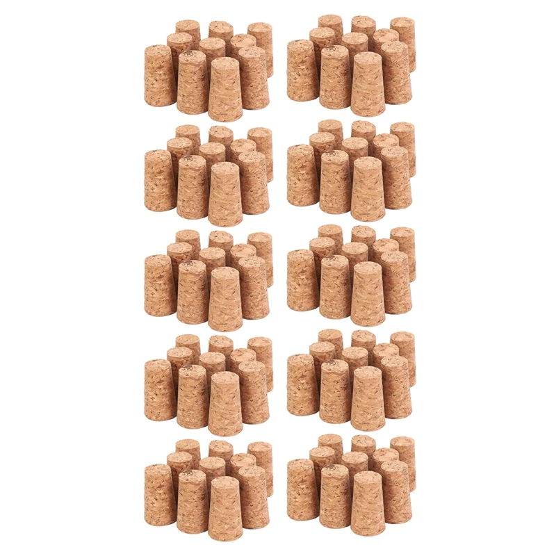 

100Pcs Tapered Corks Stoppers DIY Craft Art Model Building 22X17x35mm