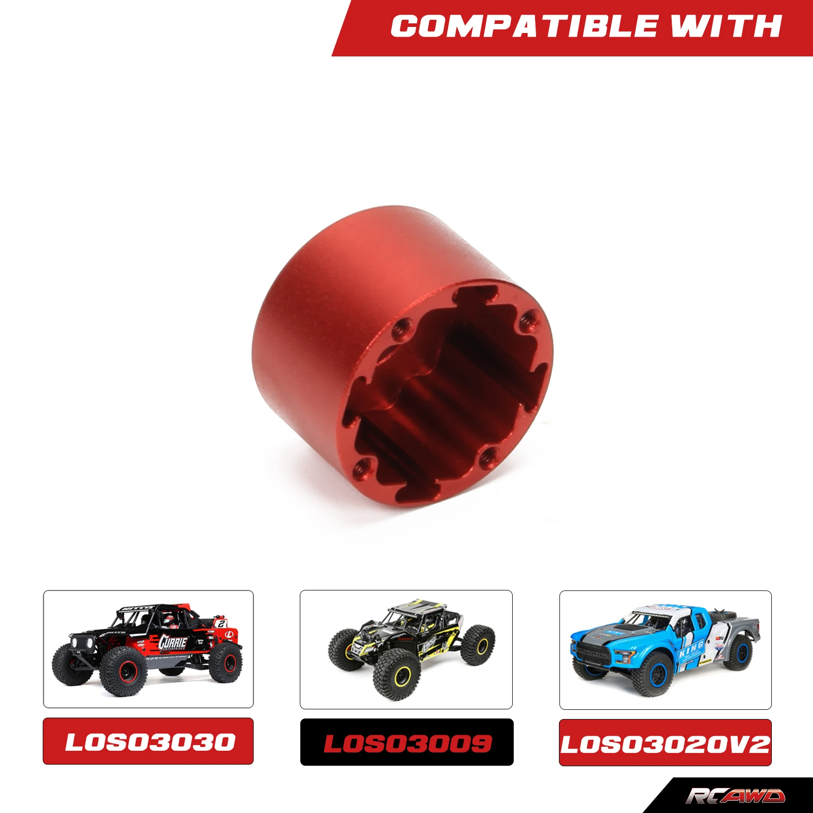 Aluminium Differentieel Behuizing Voor 1-10 Losi Baja Rey, Rock Rey, hamer Rey Rc Car Upgrade Deel