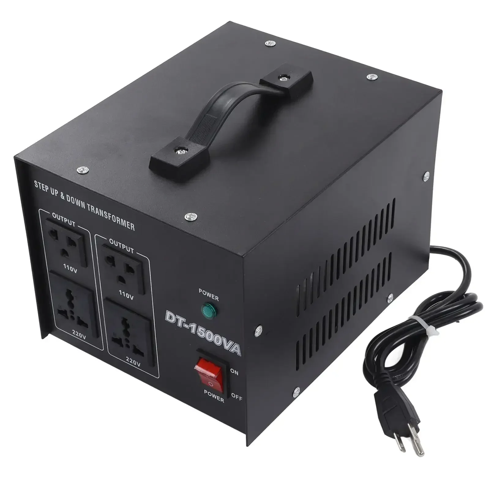 

110V/220V 220V/110V - 1500W DT-1500VA Heavy Duty Step Up Voltage Converter Power Transformer