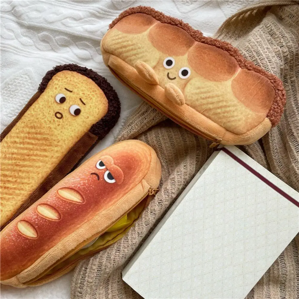 女の子のためのカワイイぬいぐるみペンシルケース、かわいい漫画のトーキング、大容量の文房具、化粧品収納バッグ、学校への戻るギフト