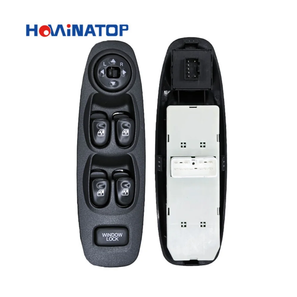 HOWINATOP 93570-25020 7+11 Pin Power Window Master Switch With Window Lock For Hyundai Accent 2000-2005 OEM Replacement