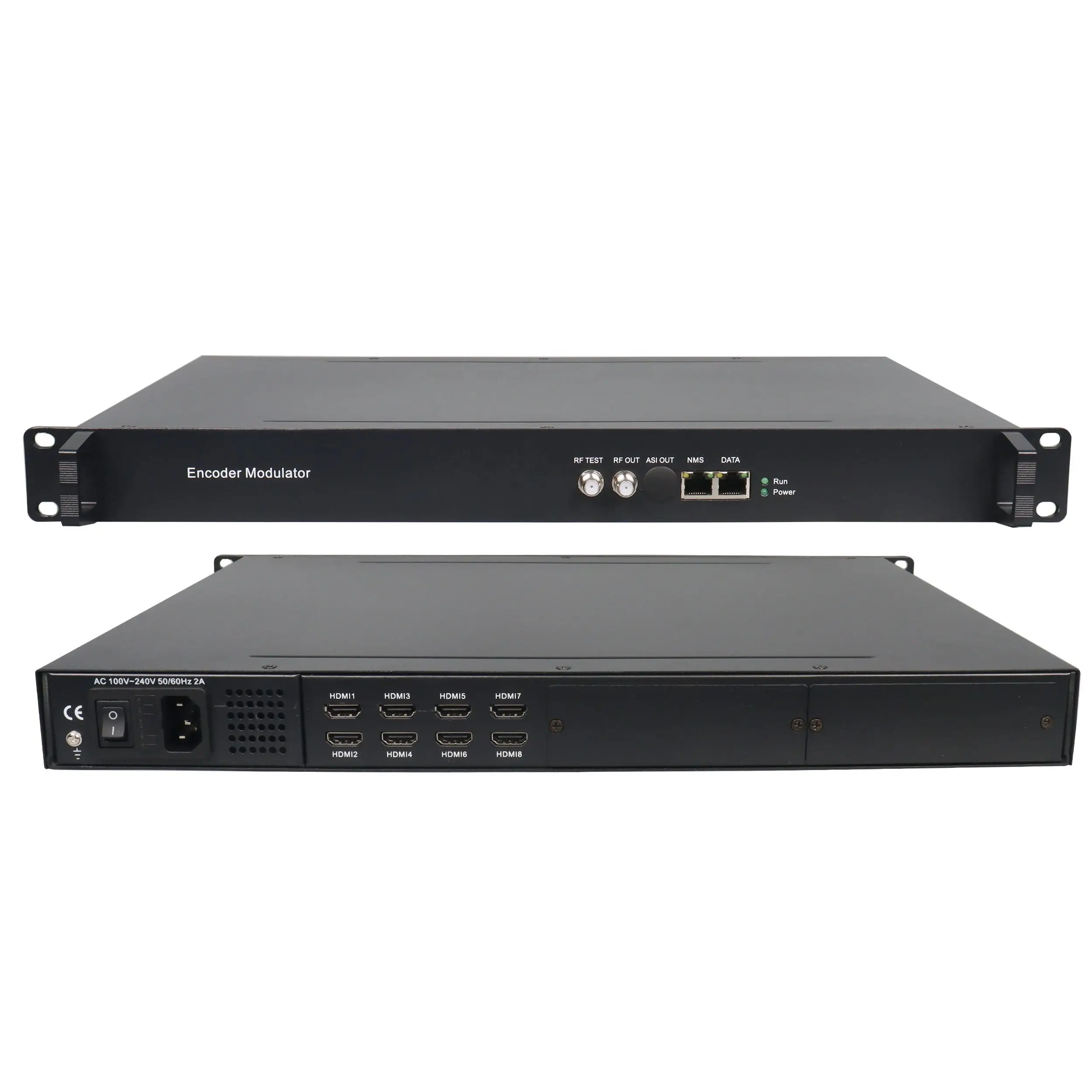 Low Cost Digital 8 in 1 HD 1080P H.264 Encoder Modulator CATV Headend RF Modulator CE Certified 5-Year Warranty