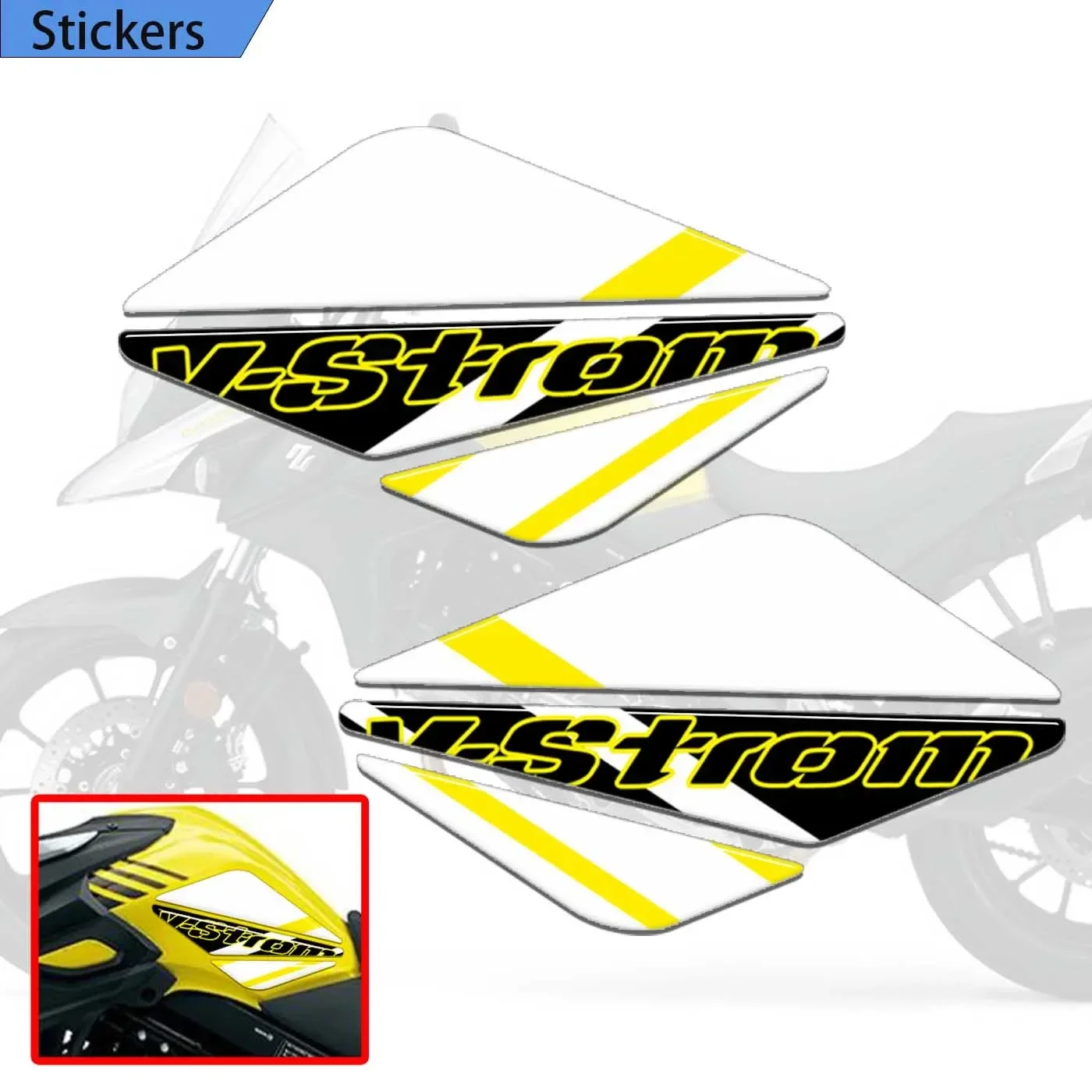 For Suzuki V-STROM DL 1000 650 250 1050 XT 2019 2020 Protector Tank Pad Trunk Luggage Cases Decals VSTROM