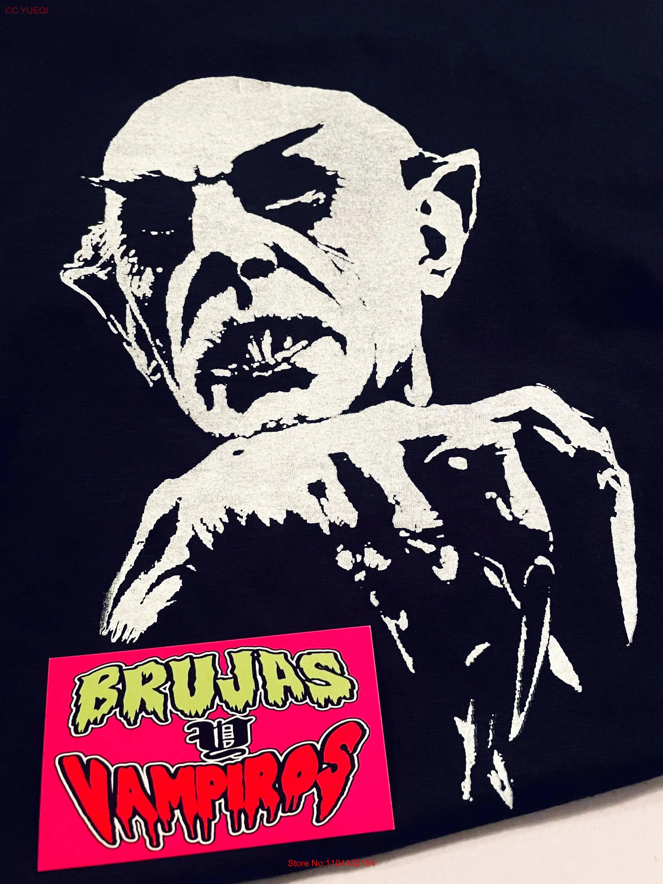 Nosferatu t shirt vampire horror movie black Small 5XL goth gothic halloween spooky season long or short sleeves