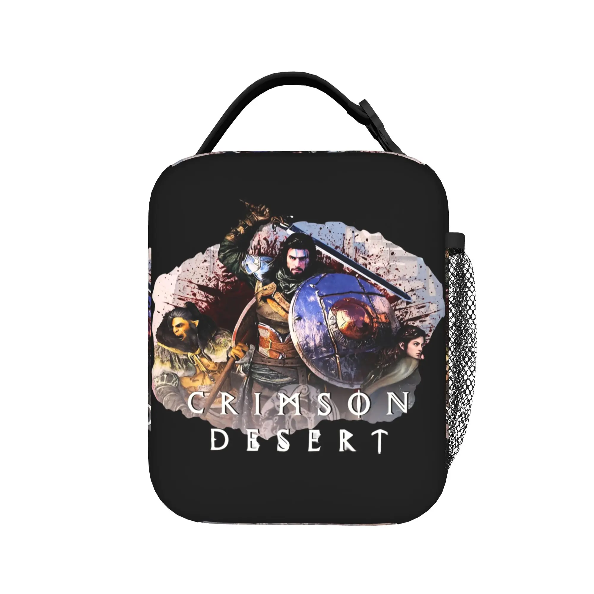 Crimson Desert Cosplay Insulated Lunch Bags Cooler Bag Lunch Container  Portable Tote Lunch Box Bento Pouch Beach  Travel
