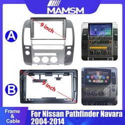 Car Radio Plastic Fascias Panel Dashboard Frame Installation Android Multimedia Player For Nissan Pathfinder Navara 2004-2014