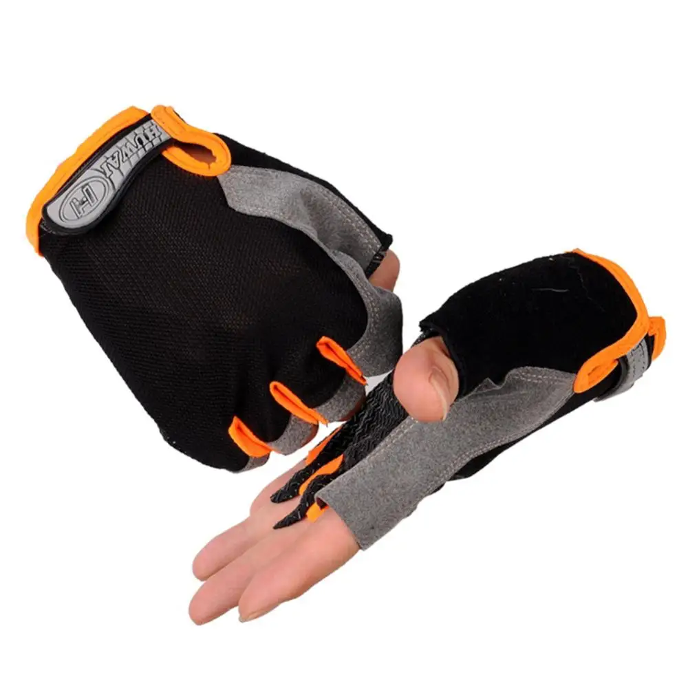 Non-slip cycling gloves, breathable half finger, for outdoor sports, mesh, for mountain bike and mountain bike