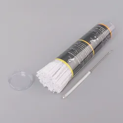 100pcs Cotton Smoking Pipe Cleaner Smoke Tobacco Pipe Cleaning Tool White Cigarette Holder Accessories length 15cm with 1 brush