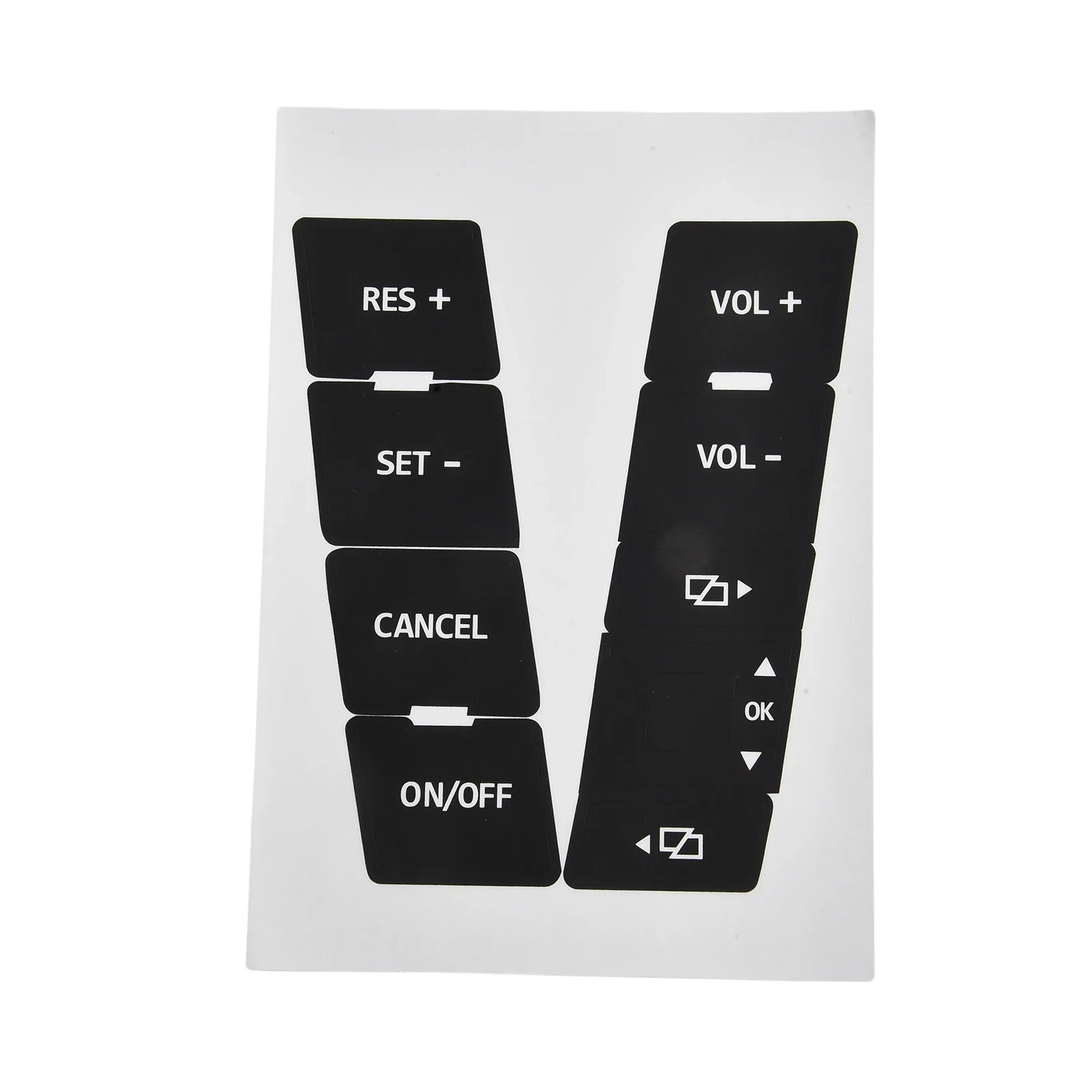 Vinyl Decal Overlay Set for TOUAREG 2004 2005 2006 2007 2008 2009 Radio Navigation Control Buttons Interior Repair
