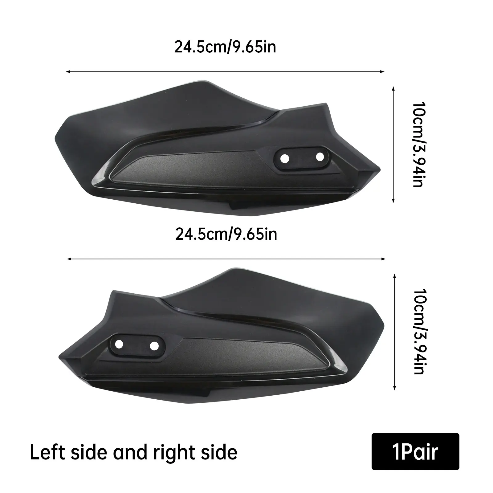 For SURRON Ultra Bee Upgraded Hand Guard Black Left and Right Windshield Brake Handlebar Guard Electric Dirt Bike Motorcycles
