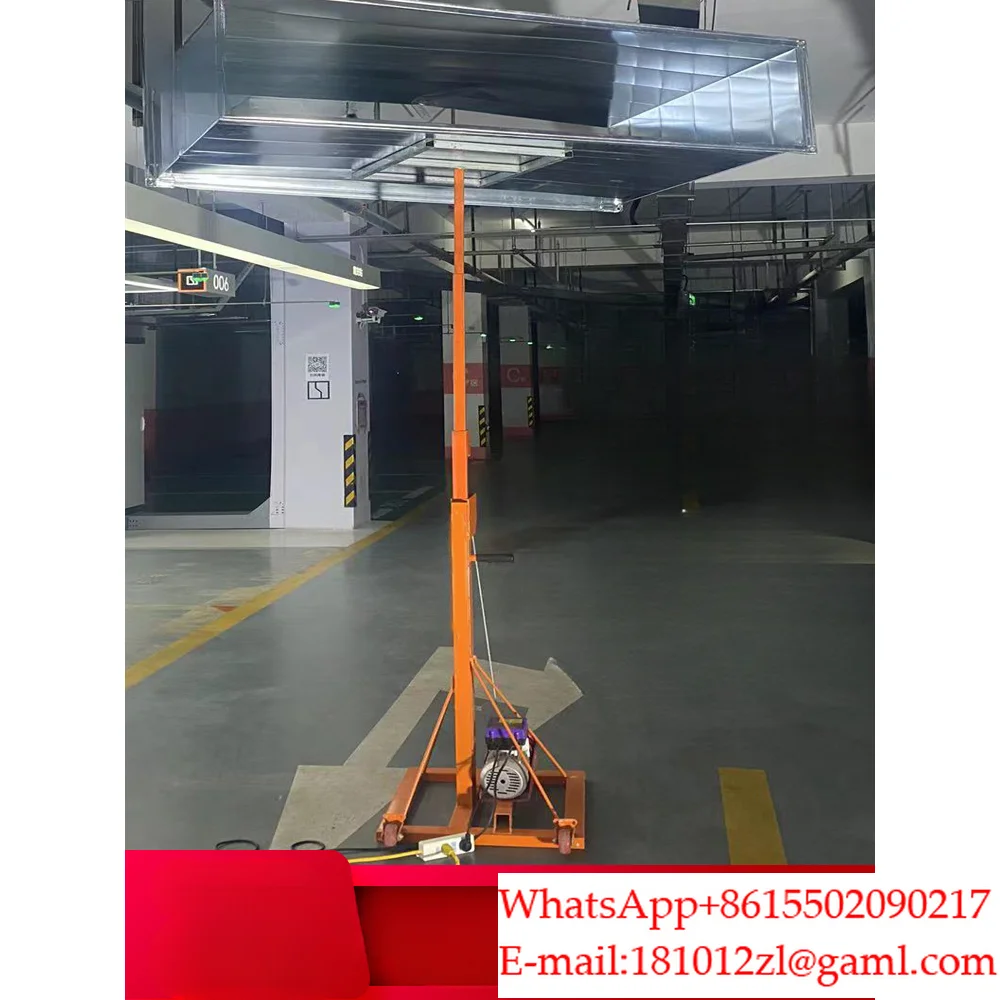 220V Rolling shutter door electric pipeline small mobile elevator