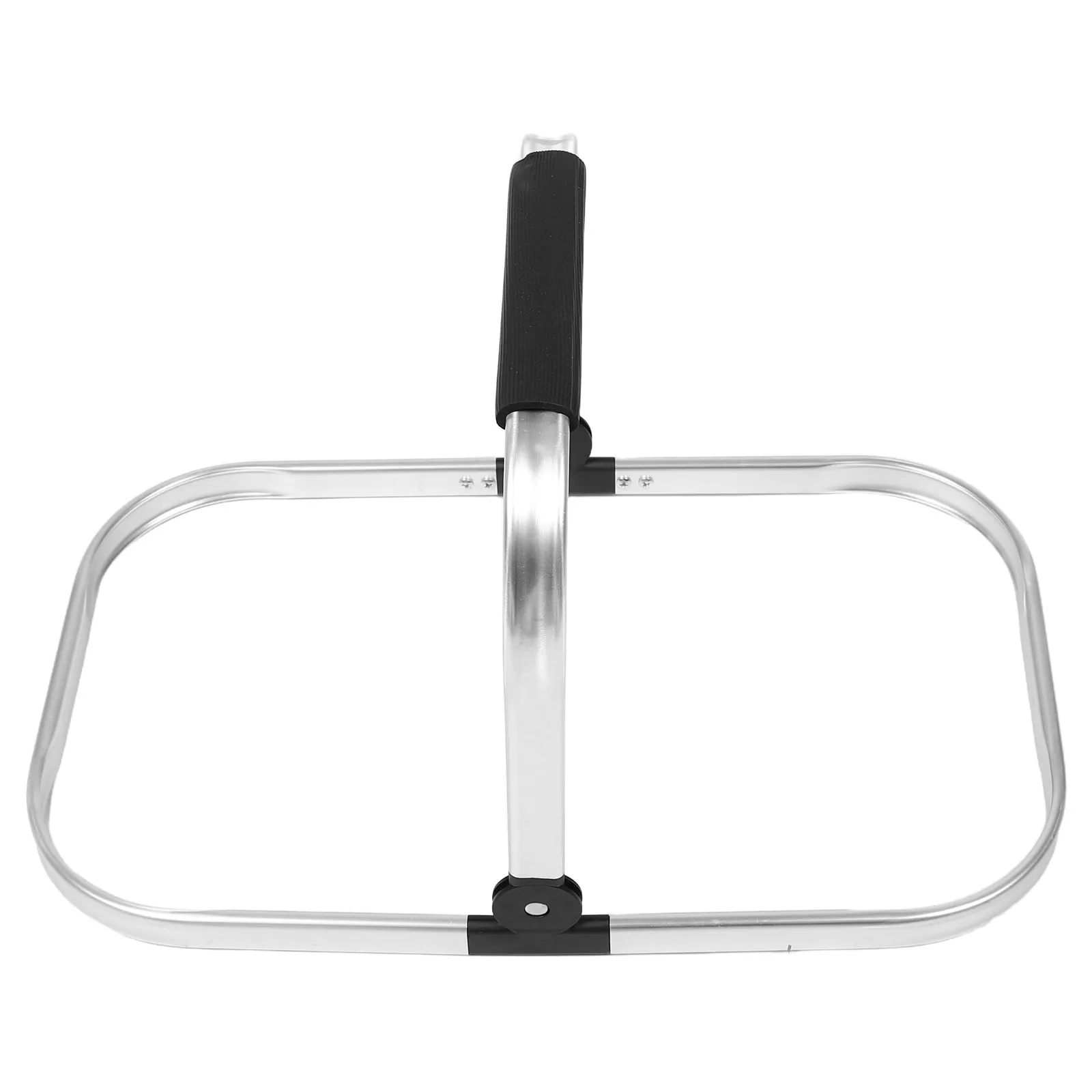 

Collapsible Picnic Aluminum: Lightweight Foldable Shopping Basket Handle Frame For Outdoor Camping Grocery Use Sturdy