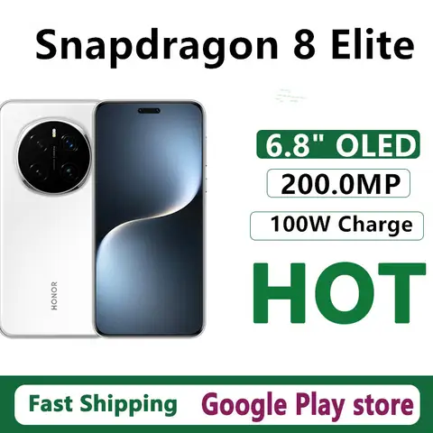 Original Honor Magic 7 Pro teléfono móvil Snapdragon 8 Elite Android 15,0 Dual Sim 6,8 "OLED 120HZ 100W carga 200.0MP cámara
