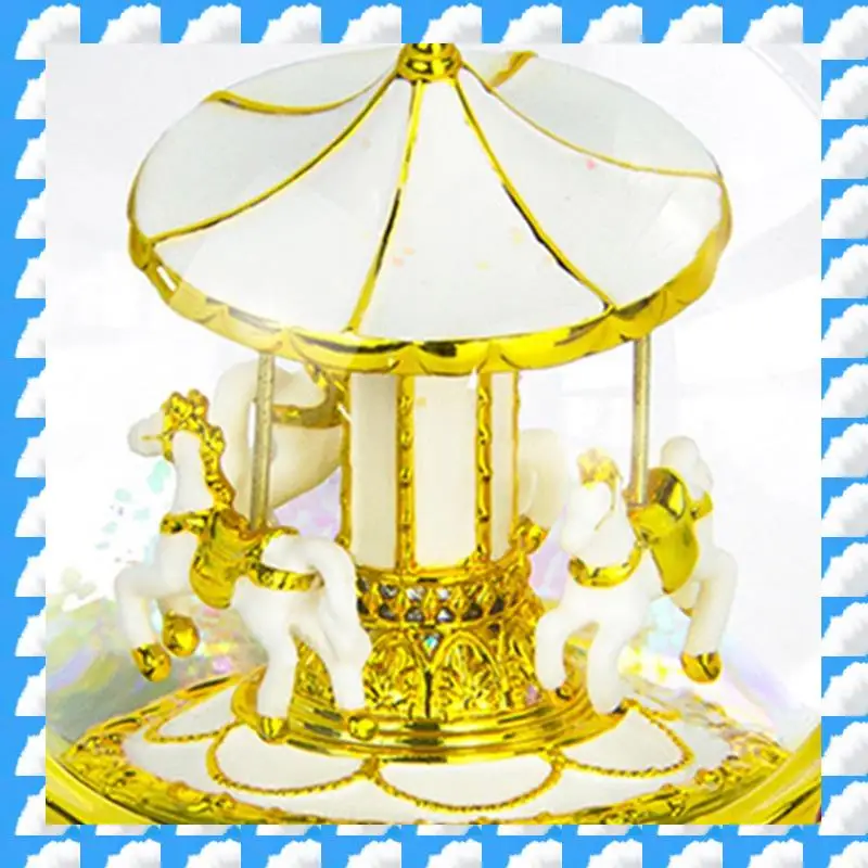 

Music Box Resin Crafts Ornaments Hundred Tone Box Birthday Gift Wind-Up Box 1 Piece