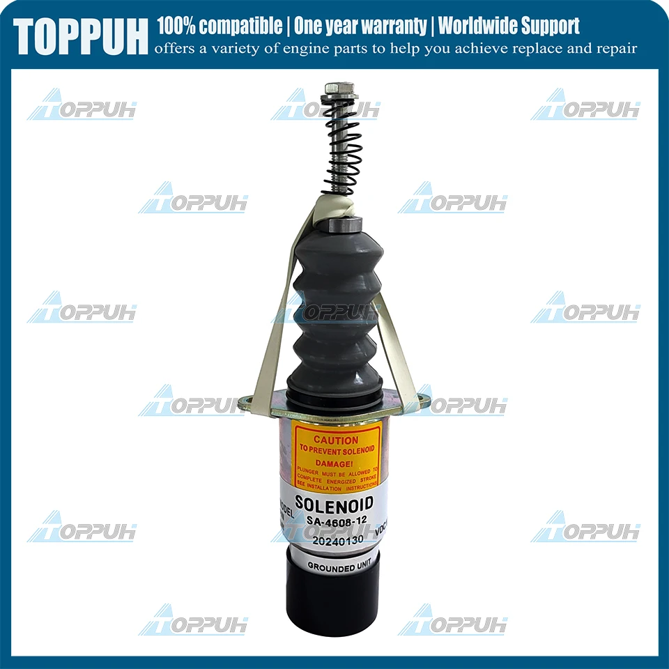 2 Terminals 1pc For Woodward SA-4608-12 12V 1753-12A6G1B2S5 Stop Solenoid