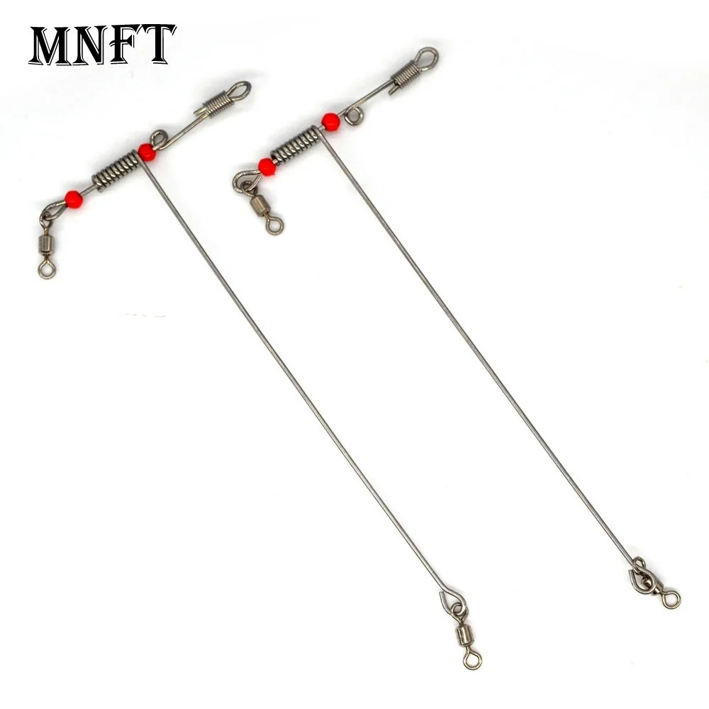 MNFT T-form Angeln Rolling Swivel Biegung Balance Angeln Werkzeuge Amerikanischen Gabelten Balance Stecker Korrosion Widerstand Snap Ring