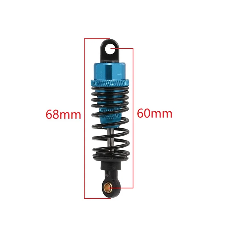 B44C4Pcs Metal Shock Absorber Damper for Tamiya TT01 TT02 TA05 TL01 TA03 MF01X M05 M06 1/10 RC Car Upgrade Parts, blue