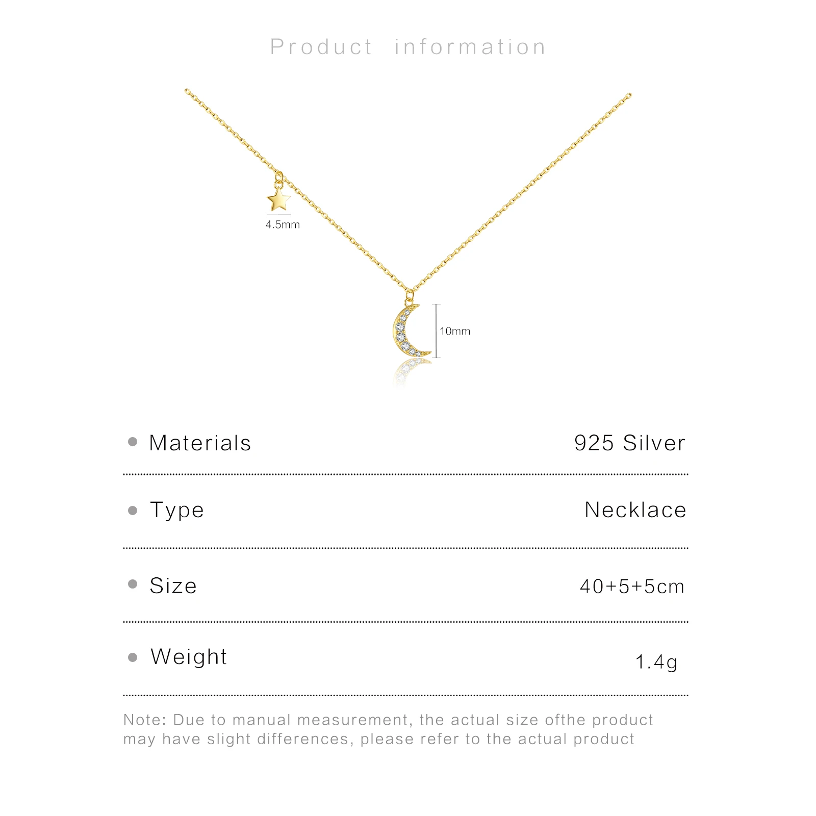 ANDYWEN 925 Sterling Silver Necklace with Zircon CZ Moon Star Pendant  Long Chain Women Elegant Wedding Jewelry Crystal Luxury