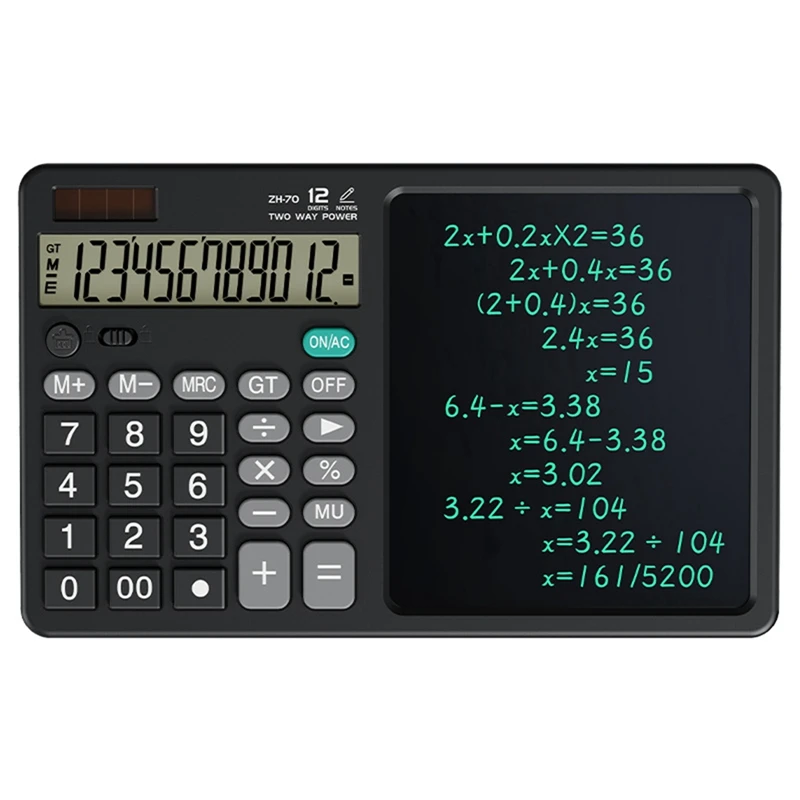 ZH70 Handwriting Tablet Desktop Calculator Financial Accounting Calculator Office Writing Draft Memo Handwriting Tablet Durable