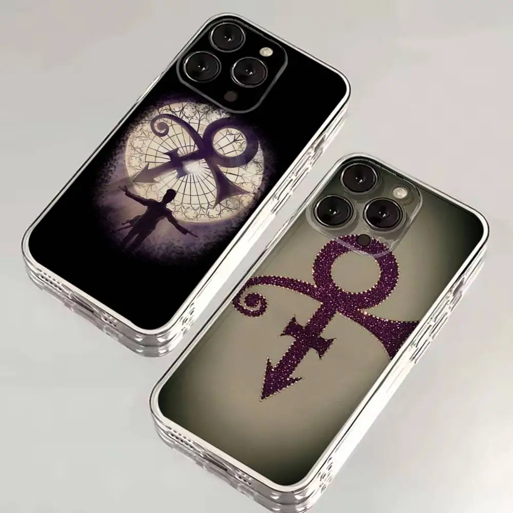 

Singer P-Prince Rogers Nelson Phone Case For iPhone 16,15,14,13,12,11 Plus,Pro,Max,XR,XS,X,7,8 SE,Mini Transparent Silicone Soft