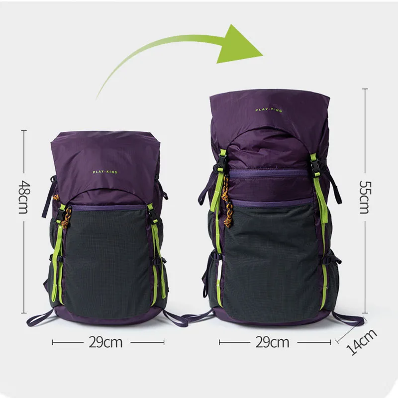 

3‌87g Waterproof Hiking Backpack‌ – Lightweight & Foldable Daypack For Trekking/Travel, Large Capacity Flip-Top Design 22L