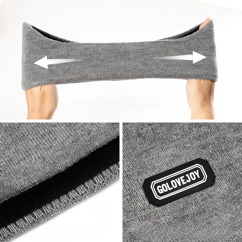 الشتاء الدافئة غطاء للأذنين مكافحة الباردة محبوك أفخم عقال الأذن يغطي في الهواء الطلق ركوب الدراجات التزلج الجري الحرارية لينة للجنسين تدفئة الأذن